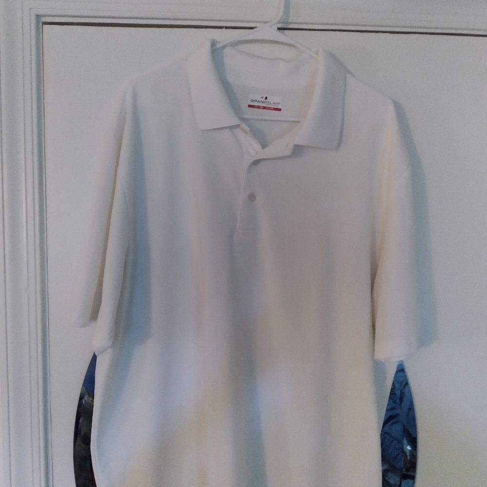 Men's all White Grand Slam Shirt